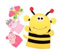 MOTHNUR Lot de 4 Moufles de Toilette Exfoliants Garçon et Filles à Motifs Animaux Mignons, Doux et Moussants, en Tissu de Bain Léger et Compact, pour Bain Bébé et Soins Style Aléatoire