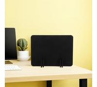 MOTHNUR Lot de 4 Panneaux de Séparation en Feutrine 40X30 CM pour Bureau Séparateurs de Confidentialité Noirs Autoportants Cloisons Acoustiques pour Espace de Travail et Salle de Classe