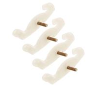MOTHNUR Lot de 4 Pieds de Repose-épaules Antidérapants en Caoutchouc pour Violon 1/4 et 1/8, Accessoires de Remplacement Confortables pour Violonistes, Support D’épaule pour Pratique