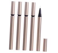 MOTHNUR Lot De 5 Tubes D’eye-liner Liquide Rechargeables 1 Ml, Stylo Eye-liner Vide En Plastique Mat Doré, Pour Maquillage Professionnel Et Usage Cosmétique