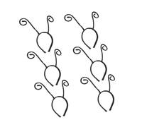 MOTHNUR Lot de 6 Bandeaux Cheveux Noirs Chignon Tentacules de Fourmi Serrage-tête Léger pour Fête Halloween Cosplay Adultes et Garçon et Filles