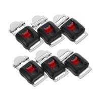 MOTHNUR Lot de 6 Boucles à Dégagement Rapide en Métal pour Casque de Chantier Clips de Jugulaire Sécurisés Réglables Accessoires Robustes pour Fixation Rapide et Maintien Fiable en