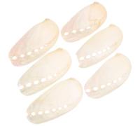 MOTHNUR Lot de 6 Coquillages D'ormeau Naturels 4-6 Cm Nacrés Décoration Mariage Bord de Mer Artisanat Aquarium Décor Intérieur