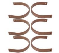 MOTHNUR Lot de 6 Poignées de Théière en Noyer Noir Poignées en U Anti-Brûlure pour Théières en Céramique Accessoires de Remplacement Compatibles Cérémonie du Thé Traditionnelle