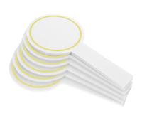 MOTHNUR Lot de 6 Tableaux Blancs Effaçables à Sec Portables 10X20 CM Mini Tableaux de Bord Jaunes pour Notation et Vote pour Juges Étudiants et Ventes aux Enchères