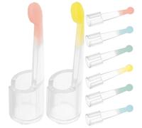 MOTHNUR Lot de 8 Embouts de Cuillères à Oreilles Transparents 3,5 Mm et 3,9 Mm, Pointes Remplaçables pour Extraction du Cérumen, Kit de Nettoyage Auditif pour Adultes et Garçon et Filles,