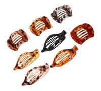 MOTHNUR Lot de 8 Pinces à Cheveux Mates en Plastique Léger Formes Géométriques Carrées et Rectangulaires Finition Mate Antidérapante Couleurs Variées Accessoires Coiffure Confortables