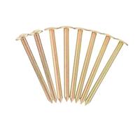MOTHNUR Lot De 8 Piquets De Repères D'arpentage en Acier Galvanisé 10 Cm pour Levé Topographique Extérieur, Marquage Points De Contrôle, Clous De Jardin Multifonctions Solide Et Précis