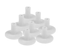 MOTHNUR Lot de 8 Porte-Tees de Golf en Caoutchouc Blanc 38 MM Supports de Balles Réutilisables pour Entraînement au Practice Tee Golf Stable et Visible pour Practice Intérieur et