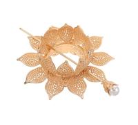 MOTHNUR Lotus Hair Pins Metal Lightweight Womens Headdresses Japanese Chinese Hanfu Style Hair Accessories For Weddings And Daily Wear