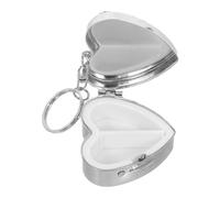 MOTHNUR Love Diamond-inay Medicine Box Petit Titulaire De Médecine Piluliers De Voyage Organisateur De Pilules De Poche Conteneurs De Pilules Petit Pilulier Étui à Vitamines Métal