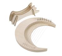 MOTHNUR Lyre Harpe Bois Cordes Portable Instrument de Musique pour Débutants Petite Harpe à Cordes Métalliques et Facile à Jouer pour Cultiver Lintérêt Musical des Garçon Fille et Amateurs