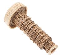 MOTHNUR Maquette Tour de Pise en Résine Miniature, Décoration Architecturale Intérieure, Modèle de Bâtiment Penché, Artisanat pour Maison et Bureau, Sculpture Miniature D’Architecture