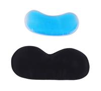 MOTHNUR Masque de Sommeil Occultant Soie Double Face avec Poche de Gel Froid et Chaud Masque Yeux Noir pour Dormir Ajustable pour Adultes et Améliore le Sommeil et Réduit les Yeux Gonflés