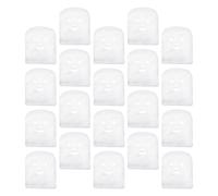 MOTHNUR Masque Facial En Visage 100 Pièces Blanc Absorbant Soins Du Visage Exfoliation Spa Ouvertures Yeux Nez Bouche