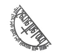 MOTHNUR Metal Wall Hanging Decoration Bible Scripture Religious Indoor Wall Decor Pendant for Living Bedroom Home