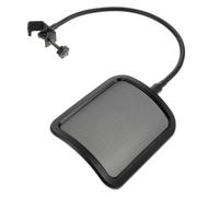 MOTHNUR Microphone Denoise Shield Métal Vent avec Maille Fine Accessoire Clip Pratique pour Microphone Noir Protection Éclaboussures pour Enregistrement et Scène