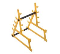 MOTHNUR Mini Barbell Pen Holder With Phone Stand Dual Function Gym Decor Organizer For Desk Stable Barbell Storage Rack For Office And Home Use