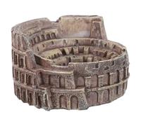 MOTHNUR Mini Figurine Amphithéâtre Romain Résine Décoration de Table Portable Sculpture Ancienne Architecture Romaine Modèle Artisanat pour Étagère et Festival