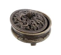 MOTHNUR Miniature Brûleur Métal Décoratif Petit Brûle-Parfum Intérieur Élégant Ornement de Bureau Compact pour Ambiance Relaxante