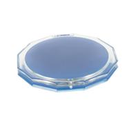 MOTHNUR Miroir de Poche Pliable Bleu Grossissant Compact et avec Couvercle Protecteur pour Sac à Main de Voyage
