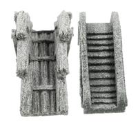 MOTHNUR Modèles Artisanaux en Grès pour Micro-Paysage De Bureau - Décors De Ponts De Simulation en Pierre - Miniatures Réalistes Couleur Naturelle - Ornements pour Jardin Miniature