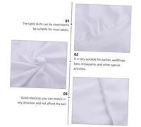 MOTHNUR Nappe Housse Élastique Protection Imperméable et Tache pour Table de Fête Banquet et Restaurant