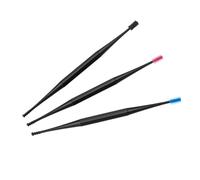 MOTHNUR Nettoyeur d'Oreilles Silicone Double Extrémité 3 Pièces Embout Spiralé Doux Réutilisable Facile à Transporter pour Toute la Famille Couleurs Assorties