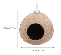 MOTHNUR Nichoir Oiseaux Coque de Noix de Artificiel Abri Gourd Shaped pour Petits Oiseaux Protection Intempéries Décoration Jardin Suspendue Polyvalente