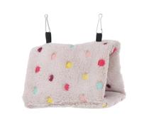 MOTHNUR Nid Chaud pour Perroquet Coton Hamac Suspendu Respirant et Confortable Adapté Aux Petits Oiseaux comme Canaris et Calopsittes Refuge Hiver pour Cage