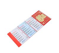 MOTHNUR Nouvel An chinois calendriers décoration calendrier mural Red