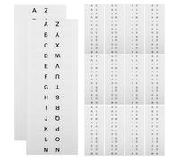 MOTHNUR Onglets D’Index Autocollants Alphabétiques Blancs 364 Pièces 14 Feuilles A à Z 25 X 125 MM pour Classement Cahiers Bureau École