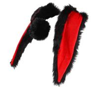 MOTHNUR Oreilles de Lapin Décoratives pour Casque Moto Queue Amovible, Accessoires Peluche pour Conductrices de Scooter et Vélo Électrique, Noir, Ensemble 1 Pièce, Usage Urbain