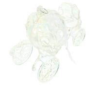 MOTHNUR Ornement Sapin de Noël Acrylique Transparent Suspension Décorative Carrosse Royal Pendentif Suspendu pour Fête de Noël et Décoration Hivernale