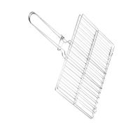 MOTHNUR Panier à Poisson Acier Inoxydable Épais pour Barbecue Extérieur, Petit Format avec Poignée, Filet De Barbecue Antiadhésif, Outil De Grillades pour Poissons, Viandes Et Légumes