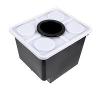 MOTHNUR Panier De Plantation Hydroponique sans Sol pour Culture Hors-Sol, Plastique Noir Panier Et Couvercle Perforé, Adapté Jardin Intérieur Et Serrage, Système De Culture De Légumes Et Fruits