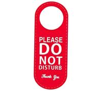 MOTHNUR Panneau de Porte Double Face en Cuir Rouge et Vert Panneau Indicateur Ne Pas Déranger Veuillez Frapper de Chambre d'Hôtel et Bureau Indicateur de Confidentialité pour Salle de