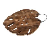 MOTHNUR Panneau Mural Décoratif Bois pour Fougère Corne Élan Support Hexagonal Unique Monstera Affichage Mural pour Plantes Intérieur et Extérieur