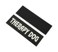 MOTHNUR Patch Réfléchissant pour Harnais De Chien Fermeture Magique Auto-agrippante, Cuir Résistant à L’Usure, Taille Unique, pour Promenade Nocturne, Chiens D’Assistance Et Animaux De Compagnie