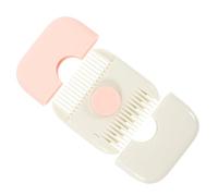 MOTHNUR Peigne à Cheveux Portable Pour Coiffure Outil De Coupe De Frange Peigne à Raser Inoxydable Avec Protection De Sécurité Outil Pratique Pour Styliser Et Éclaircir Cheveux Rose
