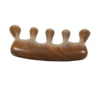 MOTHNUR Peigne De Massage Ergonomique De Santal Naturel Dents Larges Pour Stimulation Du Chevelu Et Soulagement Des Maux De Tête Peigne Portable Pour Types De Cheveux Finition Lisse Et Con