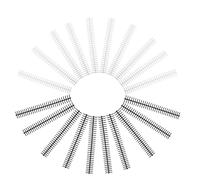 MOTHNUR Peignes de Reliure 30 Anneaux 20 Pièces Plastique Noir et Blanc pour Relieuse Spirale Accessoires de Bureau pour Classement et Organisation de Documents