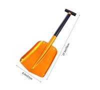 MOTHNUR Pelle à Neige Pliante pour Voiture en Aluminium Paquet De Rangement - Outil De Déneigement Compact Et Léger pour Camping en Plein Air - Pelle Amovible Maniable pour Hiver Et Voyage