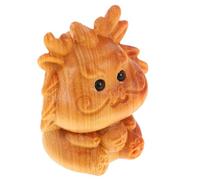 MOTHNUR Pendentif Dragon Bois Sculpté Miniature Accessoire DIY Bijoux Charme Année Du Dragon Ornement Léger pour Bracelets et Créations Artisanales