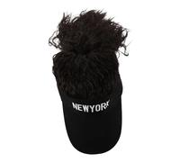 MOTHNUR Perruque Cap de Baseball Extension de Queue de Look Naturel et Ondulé pour Usage Extérieur Pratique