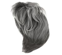 MOTHNUR Perruque Femme Courte Synthétique Fluffy Résistante Chaleur pour Cosplay et Scène Style Naturel Gris Poussiéreux Accessoire Cheveux Confortable