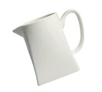 MOTHNUR Pichet à Lait Céramique avec Bec Verseur Mini Pot à Lait Porcelaine Blanc Pur Crémier Élégant pour Café Thé et Sauce