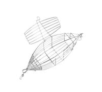 MOTHNUR Piège à Appâts Acier Inoxydable Forme Olive Cage de Portable Résistante Panier Appâts pour Crabes Crevettes et Poissons