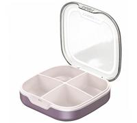 MOTHNUR Pilulier de Voyage Mini Compartiments Boîte de Rangement Légère et Étanche Organisateur Portable pour Pilules Bijoux et Accessoires Étui PC