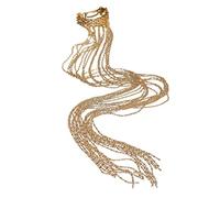 MOTHNUR Pince à Queue De Cheval à Pompon Et Chaîne Dorée Longue Avec Pompon Scintillant Pour Femmes Accessoire Cheveux Bling-bling Usage Quotidien Et Fêtes